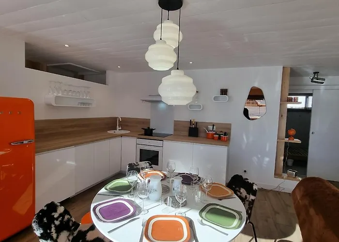 アパート Le Flocon-duplex Face Aux Pistes ラ・モンジー