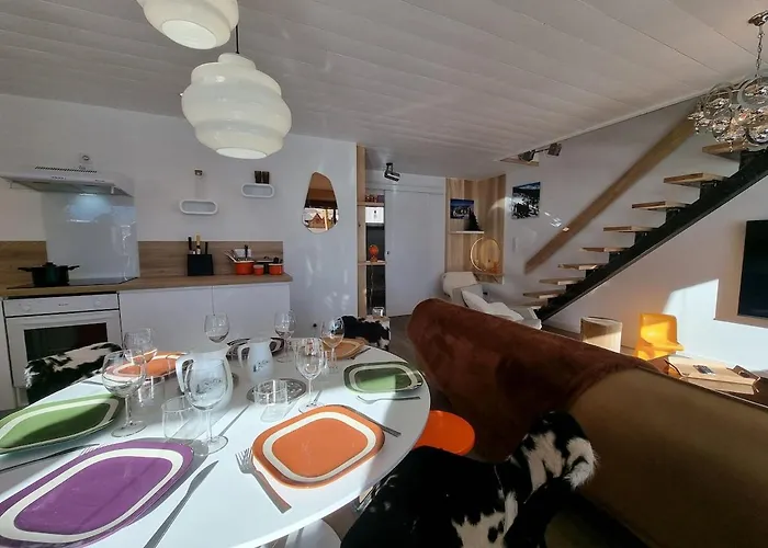 アパート Le Flocon-duplex Face Aux Pistes ラ・モンジー