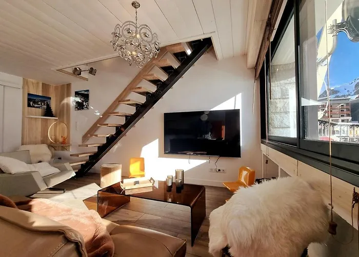 アパート Le Flocon-duplex Face Aux Pistes ラ・モンジー